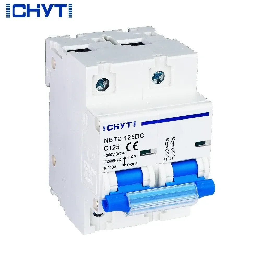 CHIYT DC MCB 2P 125A 1000V DC (NBT2-125DC) – High Current Solar & Battery Circuit Breaker