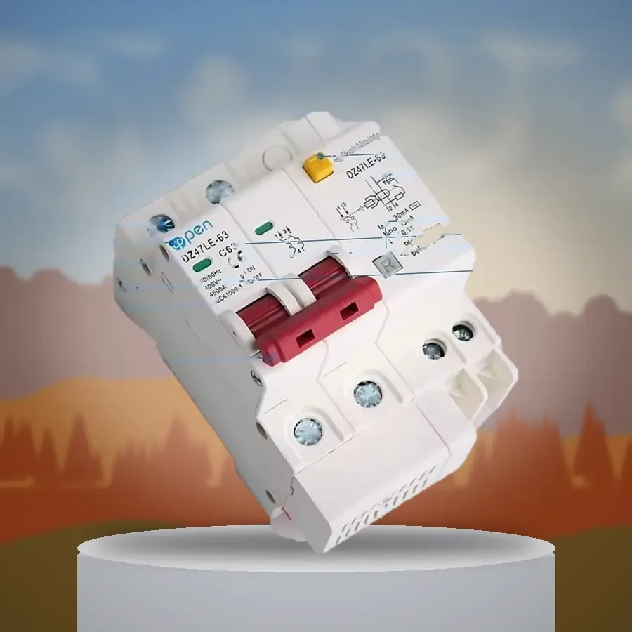 @PEN DZ47LE-63 RCBO 2P 32A / 63A 30mA – Residual Current Circuit Breaker with Overload Protection image 5
