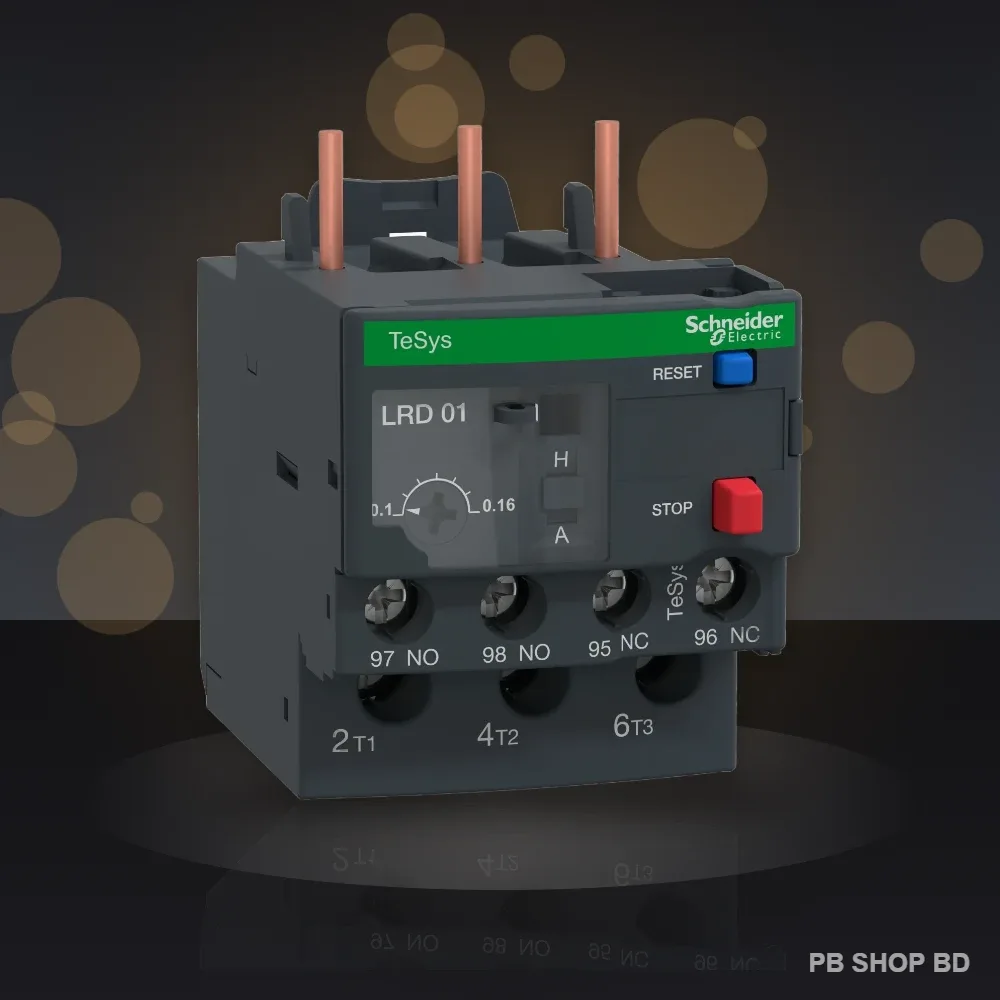 Schneider Electric TeSys LRD Thermal Overload Relay 3P (0.63A–120A) – Motor Overload Protection image 2