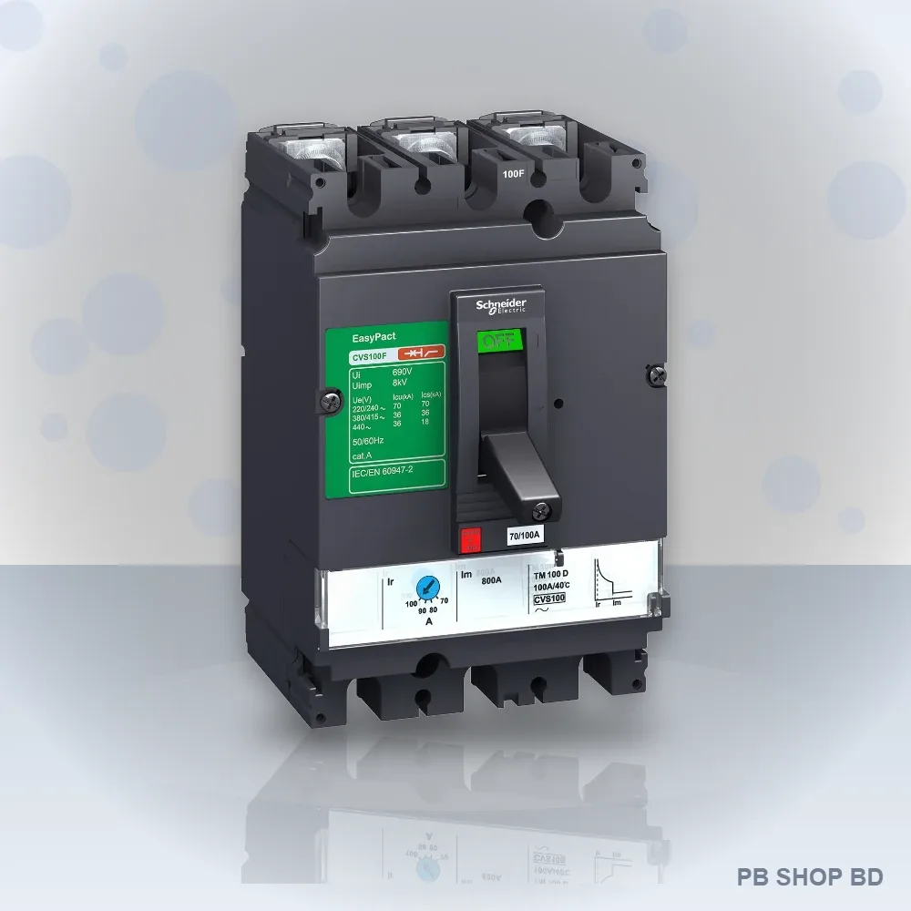 Schneider EasyPact CVS MCCB 3P (16A–600A) – Moulded Case Circuit Breaker 36kA / 50kA image 2