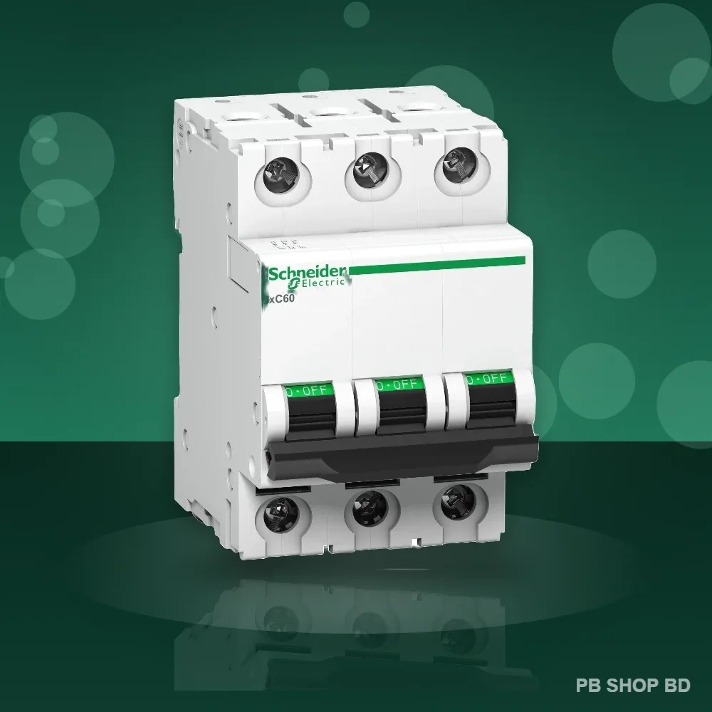 Schneider Acti9 xC60 MCB 3 Pole 10kA (2A–63A) – Three Phase Miniature Circuit Breaker image 4
