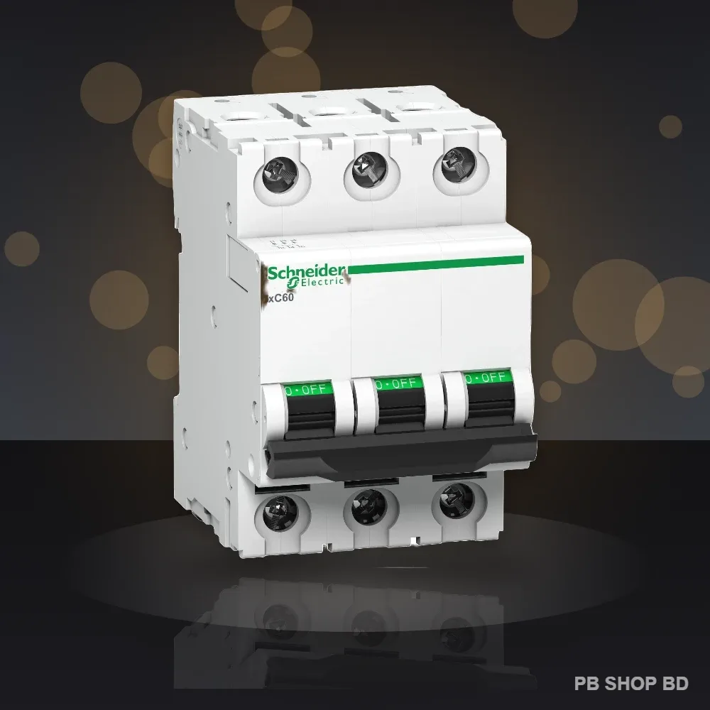 Schneider Acti9 xC60 MCB 3 Pole 10kA (2A–63A) – Three Phase Miniature Circuit Breaker image 3