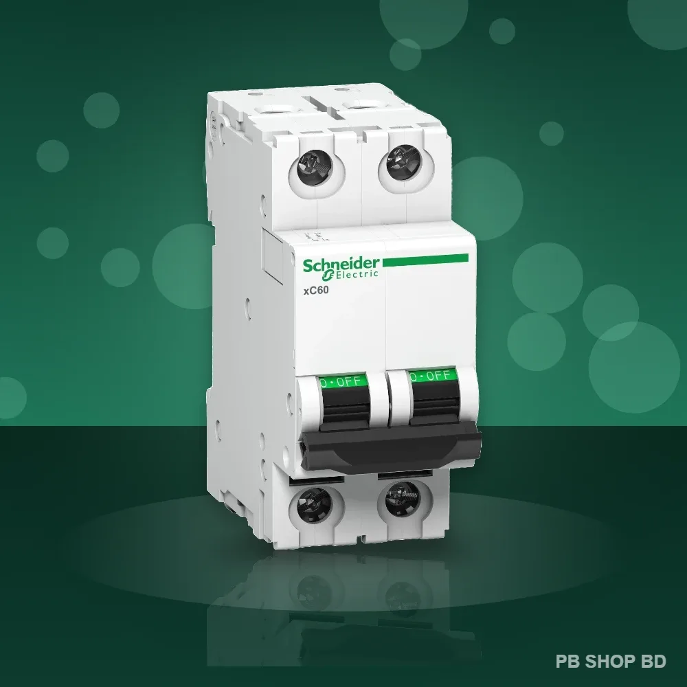 Schneider Acti9 xC60 MCB 2 Pole 10kA (2A–63A) – Double Pole Miniature Circuit Breaker image 4
