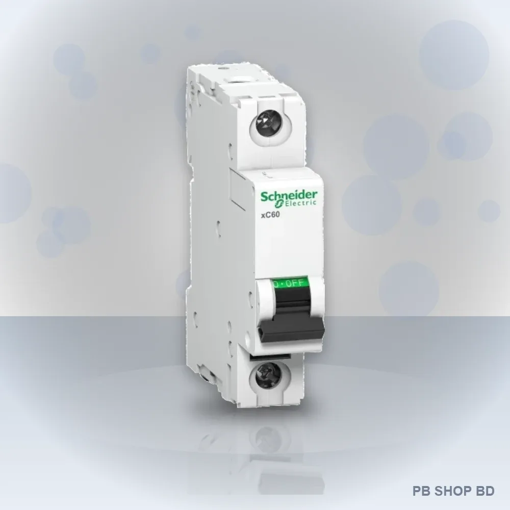 Schneider Acti9 xC60 MCB Single Pole 10kA (2A–63A) – 1P Miniature Circuit Breaker image 2