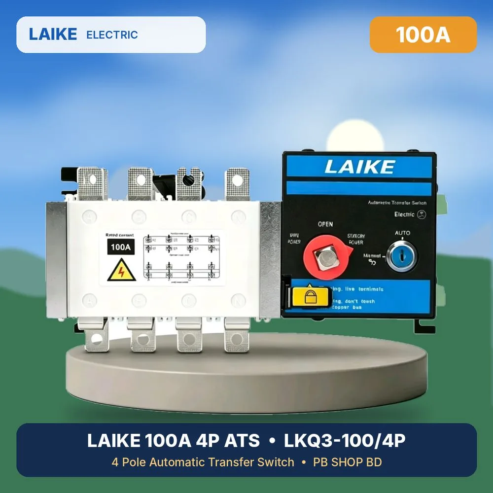 LAIKE 100A 4P ATS LKQ3-100/4P automatic transfer switch