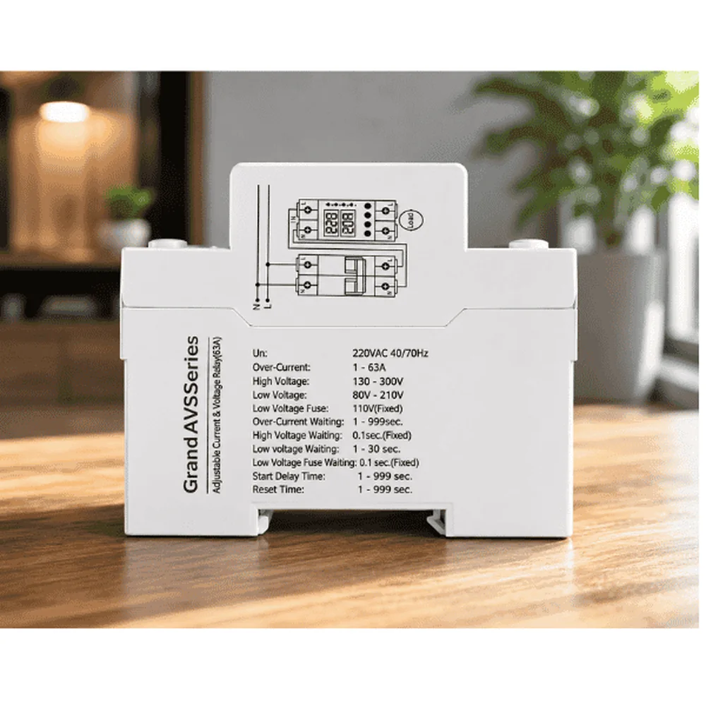 @pen AVP-63 63A Voltage & Current Protector with Digital Display image 3