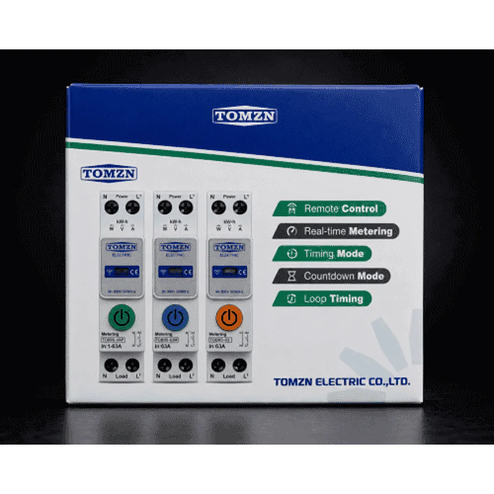 TOMZN TOB9S-VAP 63A WiFi Smart Breaker real photo