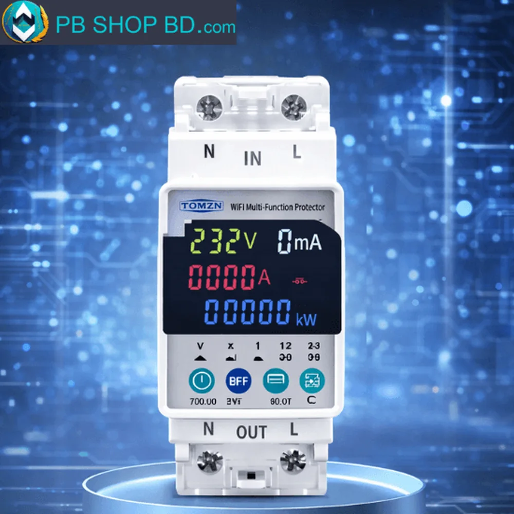 TOMZN TOMPD-63SW 63A WiFi Smart Circuit Breaker with Energy Meter & Leakage Protection image 3