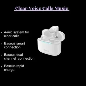 baseus-bowie-e9-11 Baseus Bowie E9 True Wireless Earbuds Baseus Bowie E9 True Wireless Earbuds featuring a sleek design with ergonomic in-ear tips, compact charging case, and touch control interface