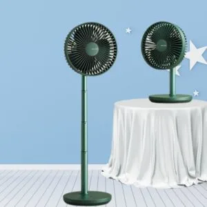 JISULIFE FA13P Rechargeable Desk Fan 8000mAh- Green Color JISULIFE FA13P Rechargeable Desk Fan 8000mAh- Green Color