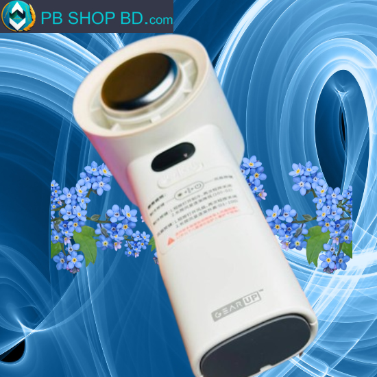GearUP M57 Cooling Handheld Fan, ensuring originality GearUP M57 handheld cooling fan with 100-speed settings and ice porcelain technology – portable rechargeable fan in Bangladesh