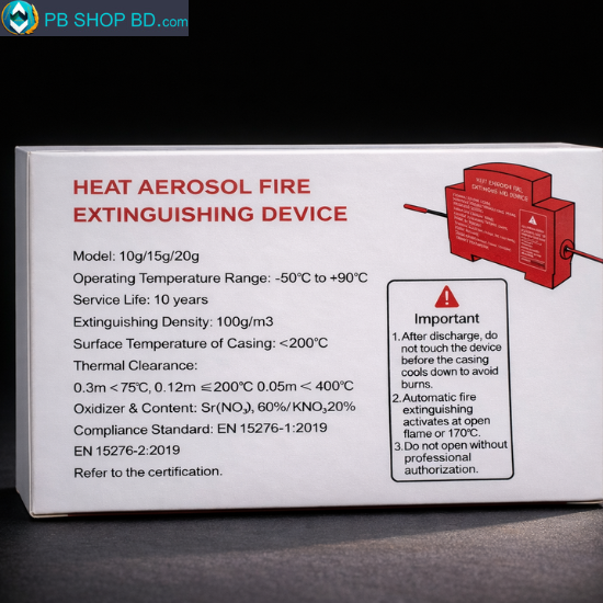 Aerosol Fire Extinguishing Device automatic heat activated fire suppression system