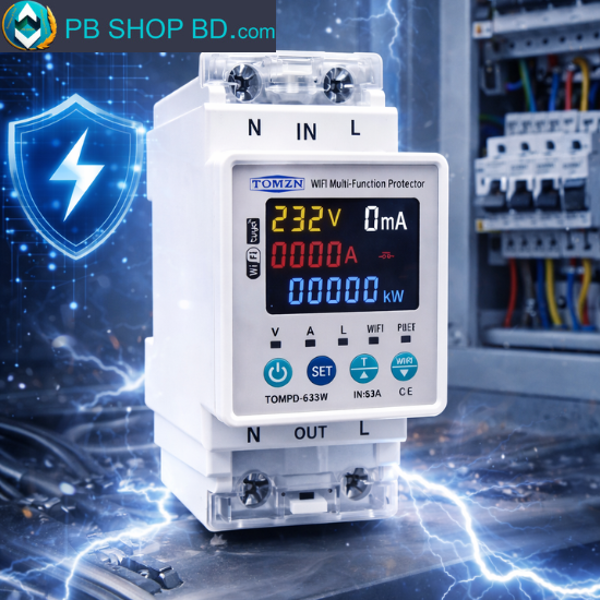 TOMZN TOMPD-63SW WiFi Smart Circuit Breaker 63A TOMZN WiFi Smart Circuit Breaker 63A TOMPD-63SW with Energy Monitoring