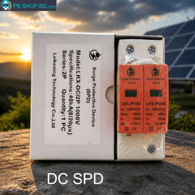 LKKX-PV40 DC SPD 1000V 40kA LKKX-PV40 DC Surge Protection Device 1000V 40kA (2P) – Solar Lightning Protection SPD in Bangladesh