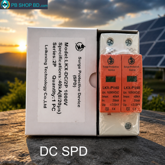 LKKX-PV40 DC Surge Protection Device 1000V 40kA (2P) – Solar Lightning Protection SPD in Bangladesh