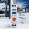 TOMZN TOB9DC-63WIFI 63A Smart DC WiFi Circuit Breaker 8-90V for solar panels, battery systems, and remote control via Tuya Smart Life app.