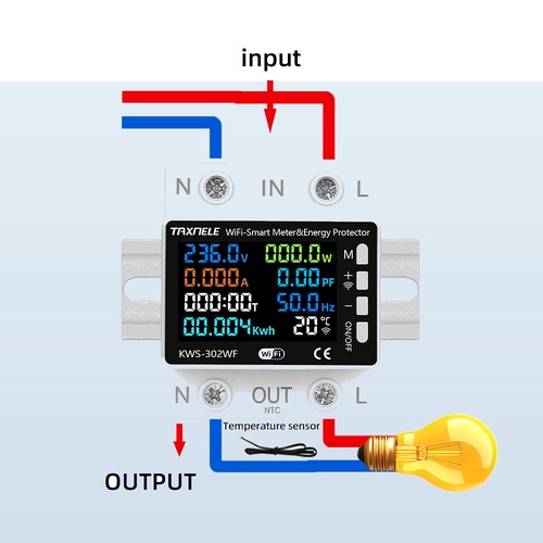 TAXNELE KWS-302WF WiFi Smart Energy Meter TAXNELE KWS-302WF WiFi Smart Energy Meter 63A