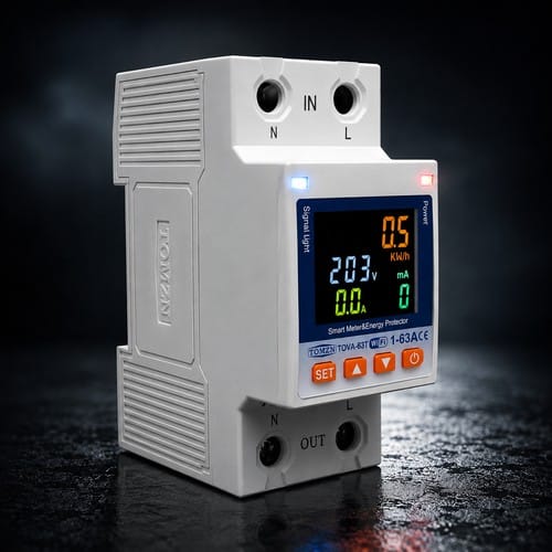 TOVA63T_dark_scenery_500x500_under60KB TOMZN TOVA-63T 63A Smart WiFi Circuit Breaker with Energy Meter, Timer, Voltage, Current & Leakage Protection – Smart Life/TUYA